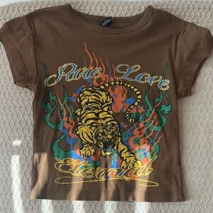 Tiger Graphic Baby Tee